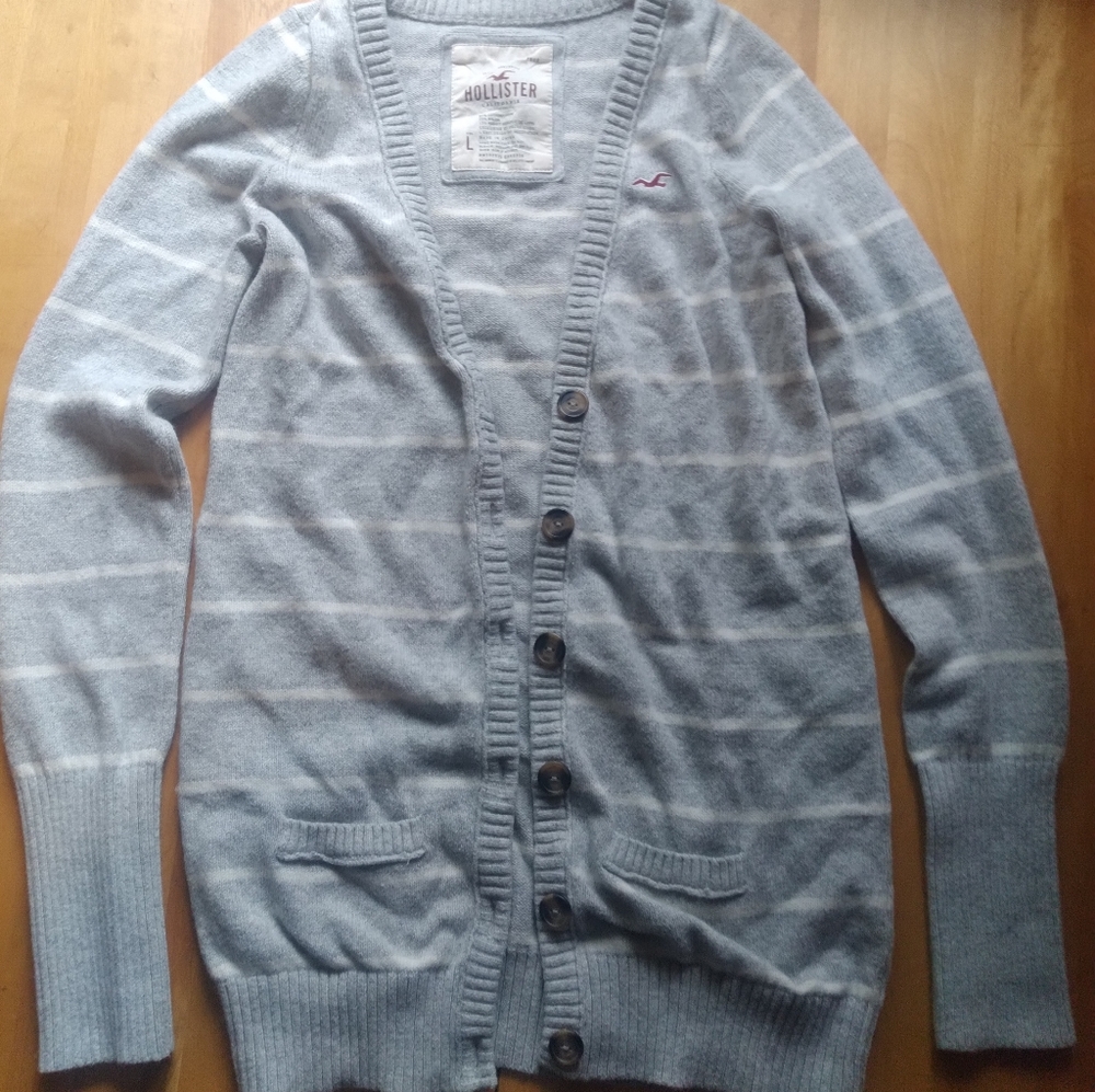 Large Hollister cardigan sweater